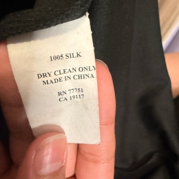 Vintage Betsey Johnson Black Maxi Dress with Floral Embroidery 100% Silk SOLD - Picture 11 of 11